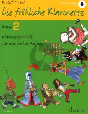 Mauz Die Frohliche Klarinette Vol.2 Book Only (Neuauflage) (Klarinetten Schule fur den fruhen Anfang)