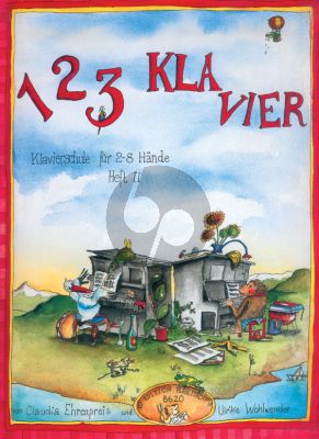 Ehrenpreis 123 Klavier Vol.2 (Klavierschule 2-8 Hände) (Wohlwender)