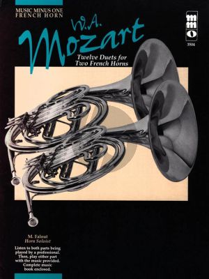Mozart 12 Duets for 2 French Horns KV 487 (Bk-Cd) (MMO)
