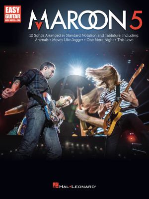 Maroon 5 Maroon 5 - 12 Hits for Easy Guitar with Notes and TAB