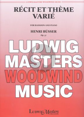 Busser Récit et Thème varié Op.37 Bassoon-Piano