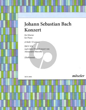 Bach Konzert d-moll BWV 974 (nach A.Marcello) Klavier