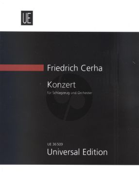 Cerha Konzert Schlagzeug und Orchester Studienpart.