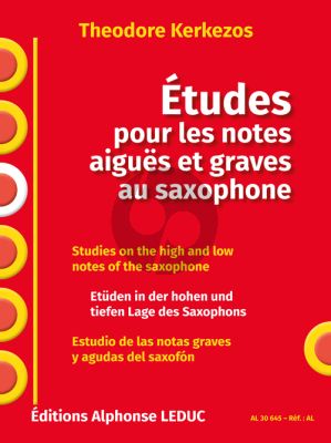 Kerkezos Etudes pour les Notes aiguës et graves au Saxophone