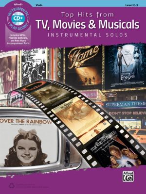 Album Top Hits from TV, Movies & Musicals Instrumental Solos for Viola Book with Cd (Level 2-3)