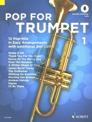 Album Pop For Trumpet - 12 Pop-Hits in Easy Arrangements Vol.1 1 - 2 Trumpets Book with Audio Online (edited by Uwe Bye)