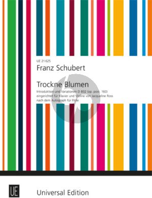 Schubert Introduktion und Variationen über Trockne Blumen D 802 Violine-Klavier