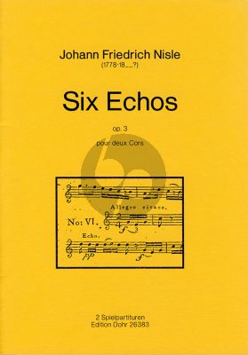 Nisle Six Echos Op.3 2 Horns (2 Scores)