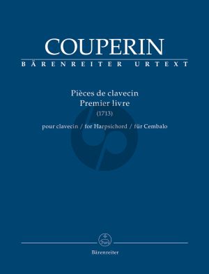 Couperin Piéces de clavecin for Harpsichord Premier livre