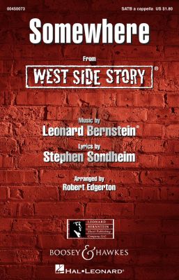 Bernstein Somewhere from West Side Story SATB (arr. Robert Edgerton)