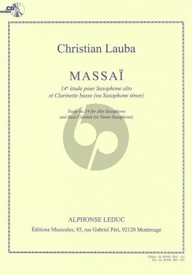 Lauba Massai (14e Etude) Saxophone Alto-Clarinette basse