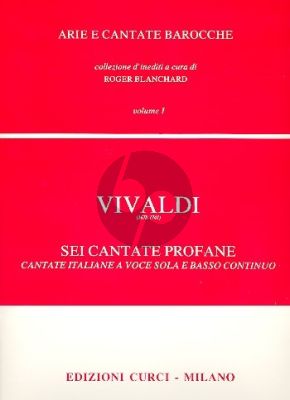 6 Cantate Profane Voce sola-Piano (Blanchard)