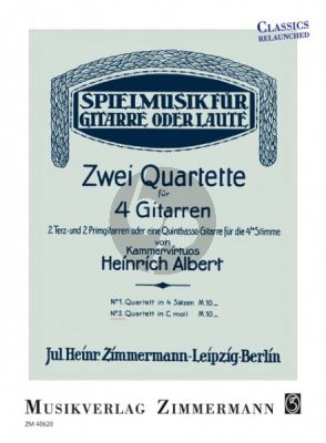 Albert Quartett No.2 c-moll 4 Gitarren