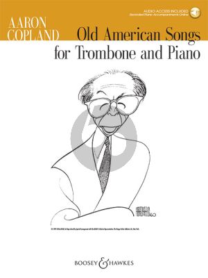 Copland Old American Songs Trombone and Piano (Book with Audio online)