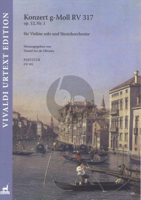 Vivaldi Konzert g-Moll RV 317 Op.12 No.1 Violine solo-Streichorchester Partitur