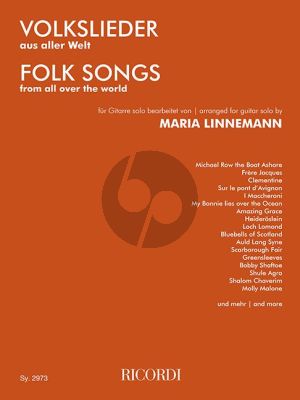 Volkslieder aus aller Welt Gitarre (transcr. Maria Linnemann) (leicht)