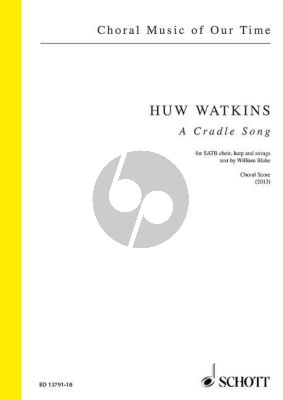 Watkins A Cradle Song SATB-Harp and Strings (text by William Blake) Choral Score