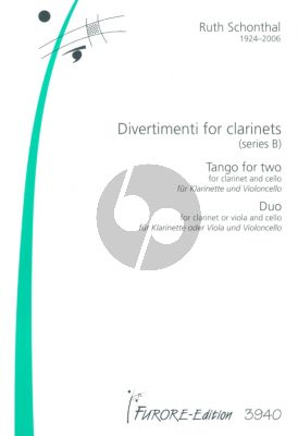 Schonthal Tango for Two and Duo Clarinet-Violoncello