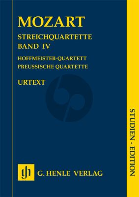 Mozart Streichquartette Vol.4 (Hoffmeister und Preussische Quartette) Studienpart.