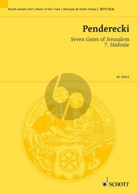 Penderecki Symphony No.7 Seven Gates of Jerusalem 5 Soloists-Choir-Orchestra Study Score