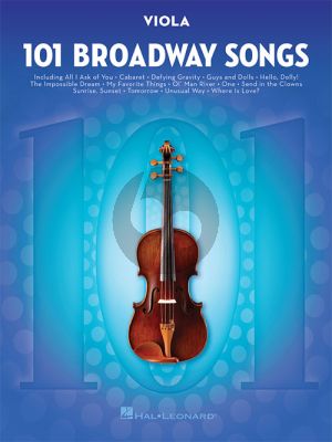 101 Broadway Songs for Viola