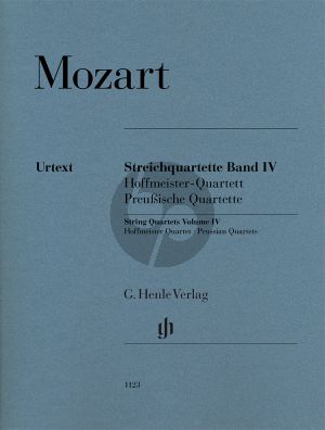 Mozart Streichquartette Vol.4 (Hoffmeister und Preussische Quartette) Stimmen (Henle)