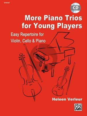 Verleur More Piano Trios for Young Players - Easy Repertoire for Violin, Violoncello and Piano Book with Cd