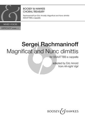 Rachmaninoff Magnificat und Nunc Dimittis (adapted from All Night Vigil (Vespers) SSAATTBB a cappella (edited by Eric Arnold)