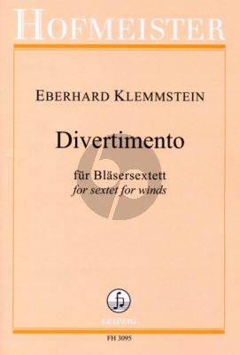 Klemmstein Divertimento Flöte-Oboe-Klar.-Basklar-Horn-Fagott (Part./Stimmen)