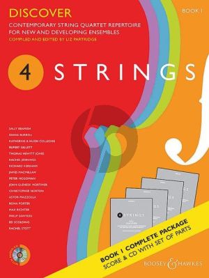 4 Strings - Discover (Contemporary string quartet repertoire for new and developing ensembles) (Score/Parts with Cd) (edited by Liz Partridge)
