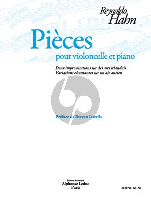 Hahn Pièces pour Violoncelle-Piano