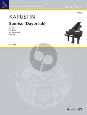 Kapustin Sunrise (Daybreak) Op.26 Piano solo