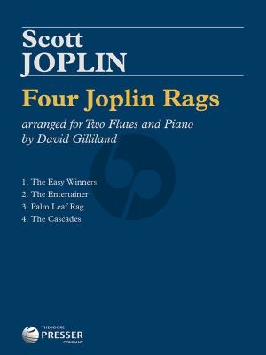 Four Joplin Rags 2 Flutes-Piano (arr. by David Gilliland)