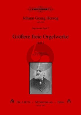 Herzog Orgelwerke Band 7 Grossere freie Orgelwerke Band 2 (ed. Konrad Klek)