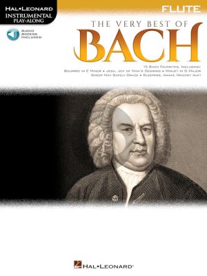 The Very Best of Bach Instrumental Play-Along Flute Book with Audio online)