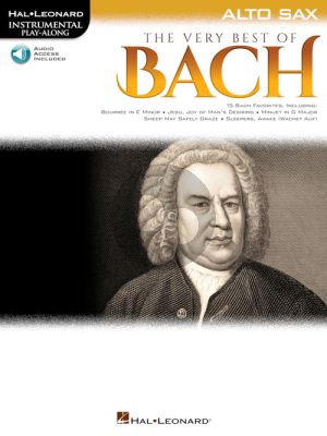 The Very Best of Bach Instrumental Play-Along Alto Sax. Book with Audio online)