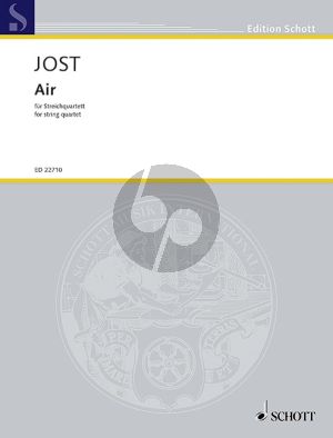 Jost Air for String Quartet (Score/Parts)