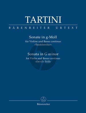 Tartini Sonata G-minor "Devil's Trill" Violin-Bc (edited by Agnese Pavanello) (Barenreiter-Urtext)