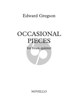 Gregson Occasional Pieces Brass Quintet (Score/Parts)