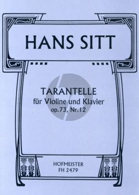 Sitt Tarentelle Op.73 No.12 Violine-Klavier (Hertel)