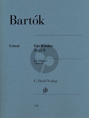 Bartok Für Kinder Vol.2 Klavier (László Vikárius und Vera Lampert) (Henle-Urtext)