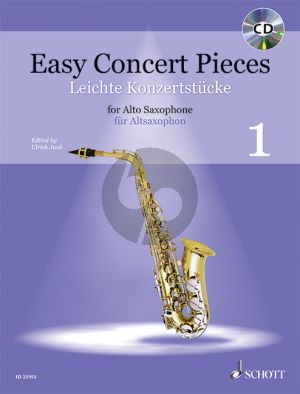 Easy Concert Pieces Vol.1 (23 Pieces from 5 Centuries) Alto Saxophone-Piano (Bk-Cd) (edited by Ulrich Junk)