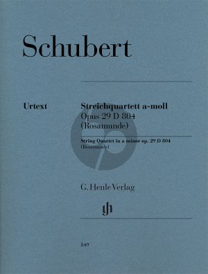 Streichquartett a-moll Op.29 D 804 (Rosamunde) 2 Vi.-Va.-Vc. Stimmen