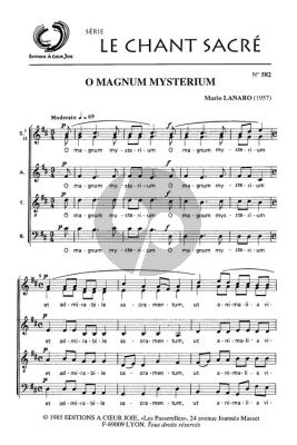 O Magnum Mysterium SSATB