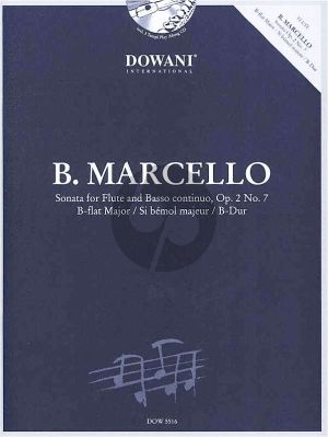 Marcello Sonata B-Dur Op.2 No.7 Flute-Bc (Bk-Cd) (ed. Winter Mechthild und Reimann Thomas) (Dowani)