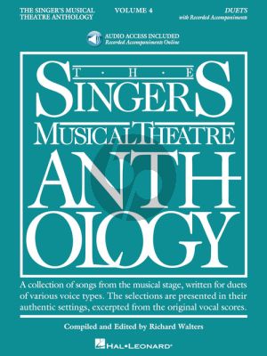 The Singer's Musical Theatre Anthology 4 - Duets (Book with Audio online) (edited by Richard Walters)