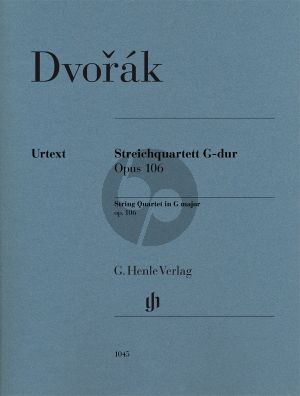 Dvorak Quartett G-dur Op.106 2 Vi.-Va.-Vc. (Stimmen) (Peter Jost) (Henle-Urtext)