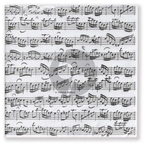 Papieren Servetten Bladmuziek (Paper Napkins 33x33' Sheet Music)