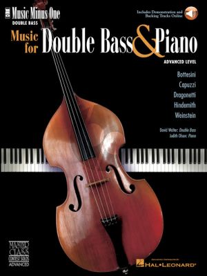 Music for double bass and piano (Book with Audio online) (Music Minus One) (David Walter) (advanced level)