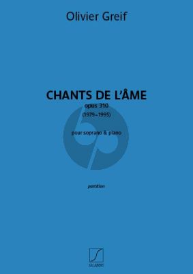 Greif Chants de l'âme Op. 310 Soprano-Piano